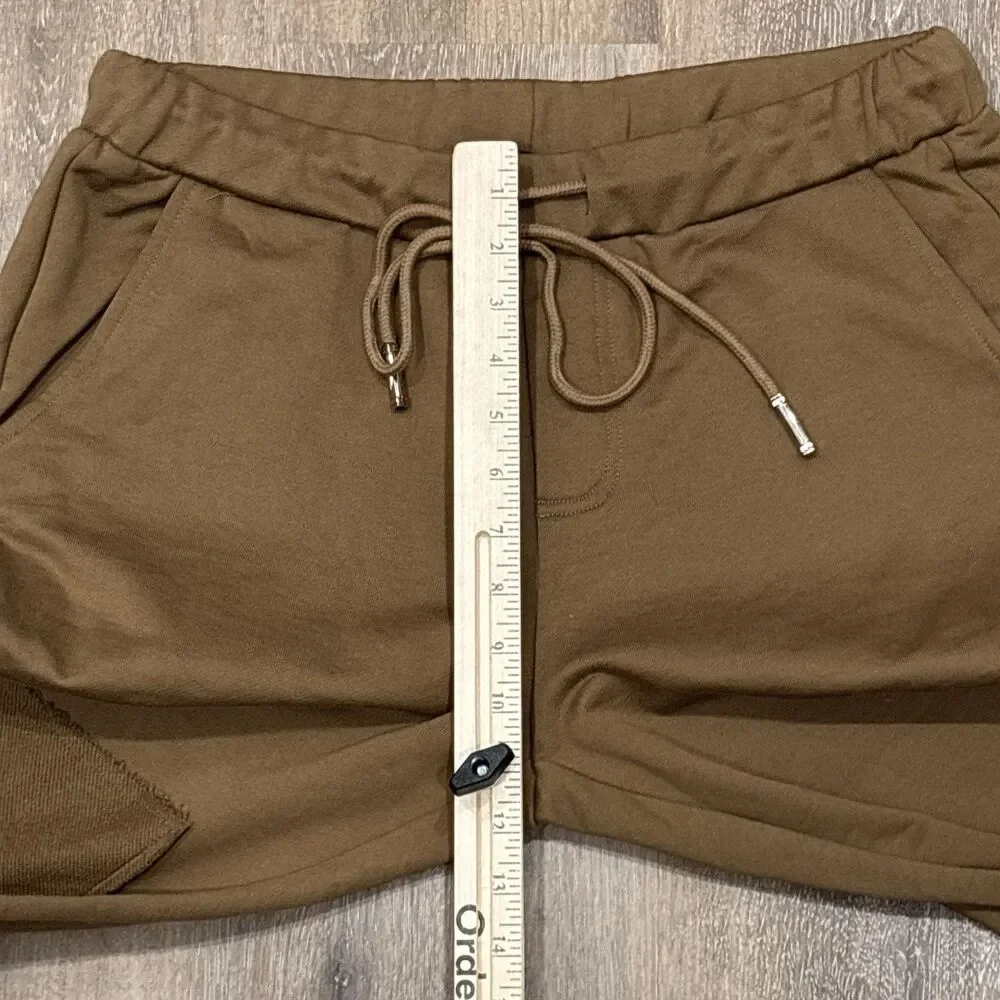 Valabasas Sweatpants Mens Large Brown Stacked Flare Pants Sweats Streetwear - Picture 5 of 10